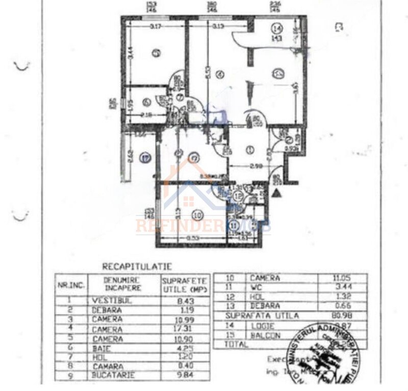 Titan - 1 Decembrie 1918 Apartament 2 camere de vanzare